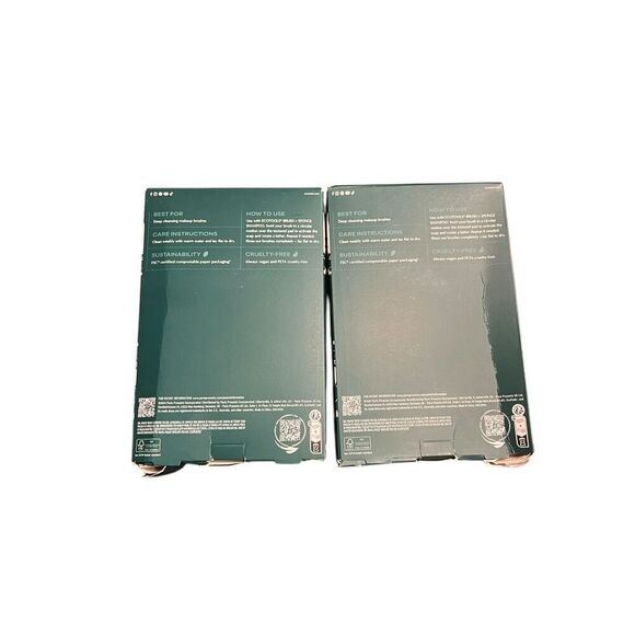 2 EcoTools Makeup Brush Cleansing Pad Cleaner Mat For One Size Green palm leaf - Picture 4 of 4